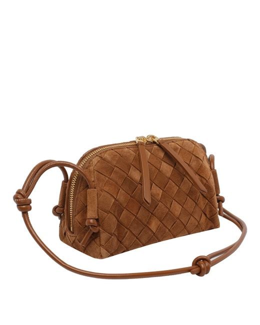 Bottega Veneta Brown Concert Intrecciato Shoulder Bag