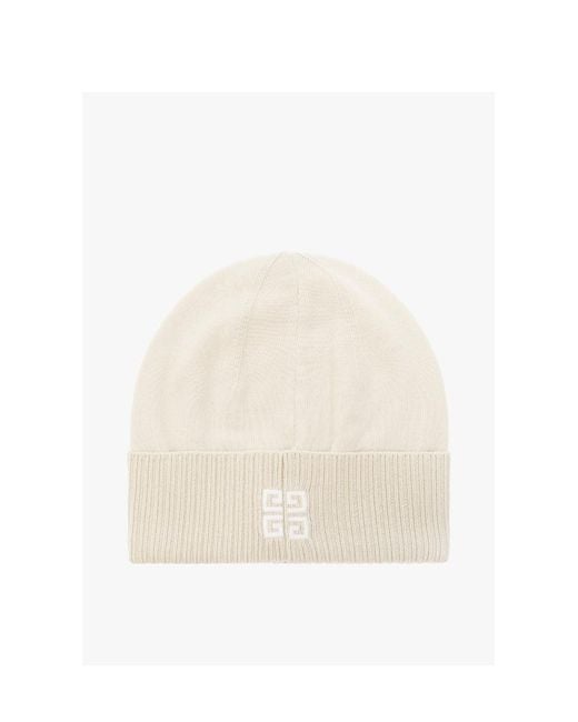 Givenchy White Rib Hat