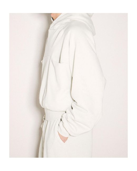 Entire studios White Hooded Sweater for men