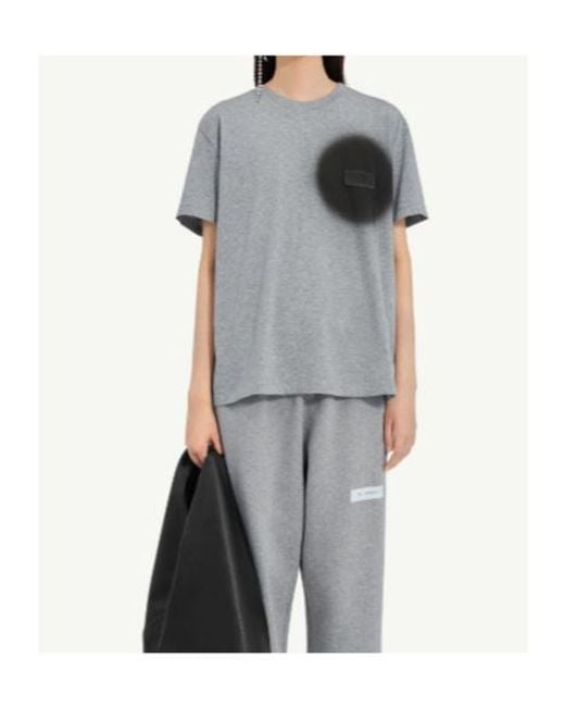 MM6 by Maison Margiela Gray Spray Paint T-Shirt