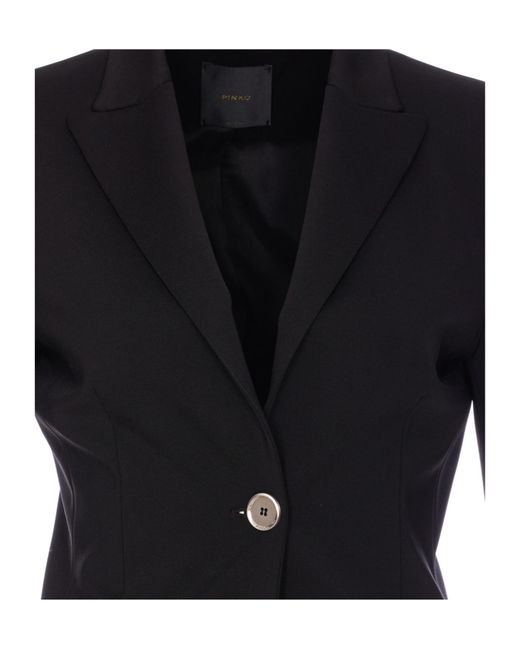 Pinko Blue Single-Breasted Blazer