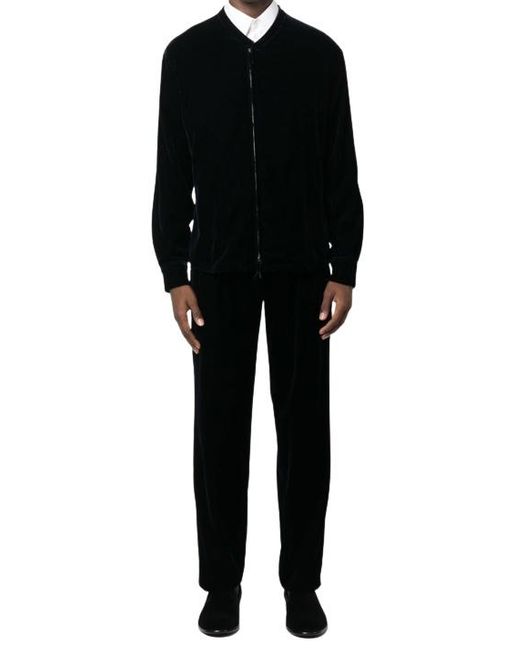 Giorgio Armani Black Long Sleeve Jacket Pants 2-Piece Set for men