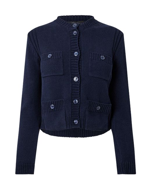 Weekend by Maxmara Blue Dark Knit Cardigan