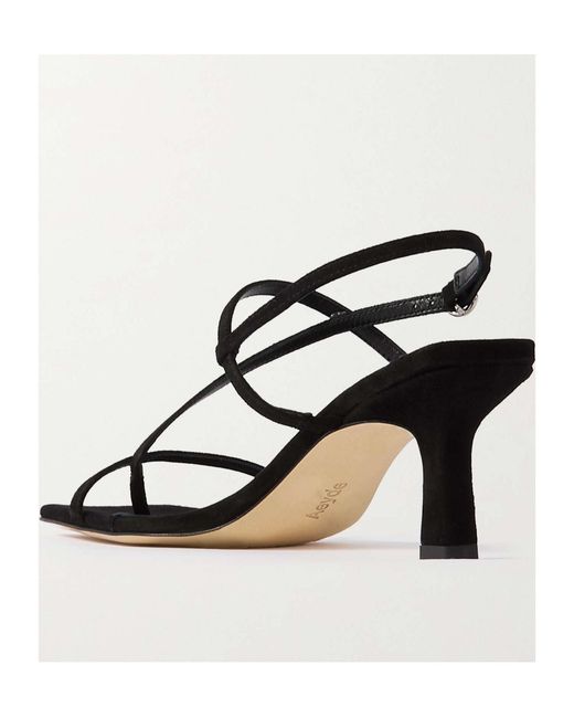 Aeyde Multicolor Square-Headed High-Heeled Sandals
