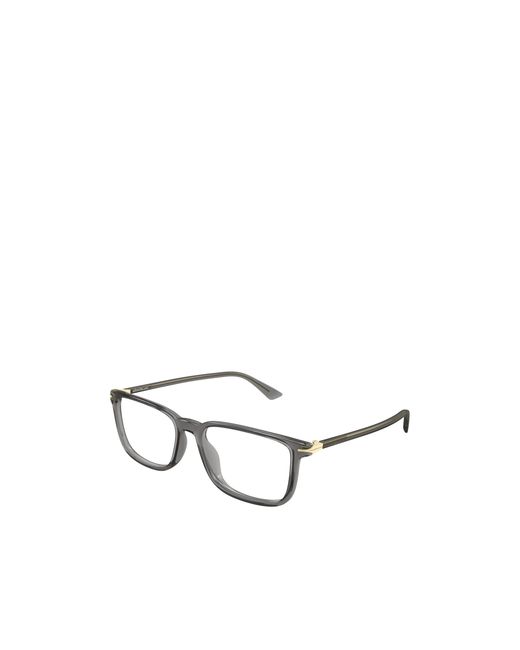 Montblanc White Eyewear Rectangular Frame Glasses for men