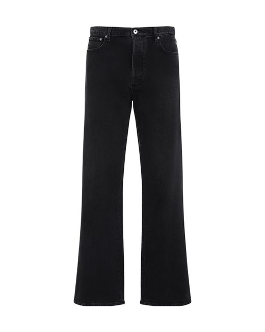 Off-White c/o Virgil Abloh Black Logo Patch Flared Jeans for men