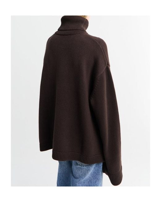 Frankie Shop Black Rhea Trapeze Turtleneck