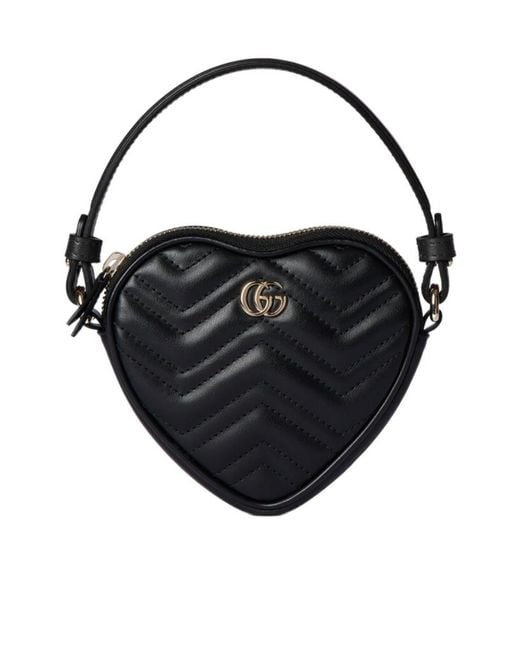 Gucci Black Gg Marmont Mini Bag