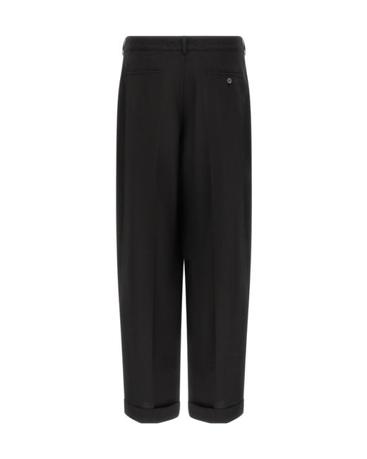 Marni Black Cool Wool Pants for men