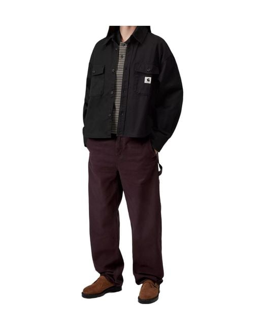 Carhartt Black Buttoned Patch-Pocket Shirt