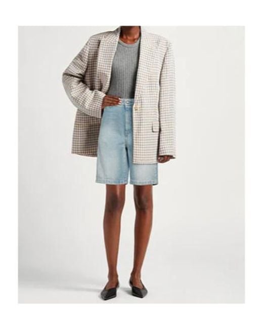 Sportmax Blue Denim Shorts