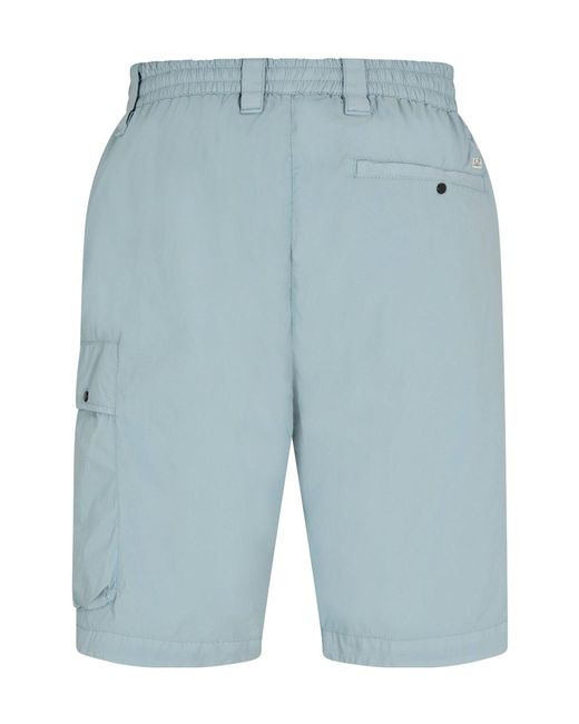 C P Company Blue Cargo Shorts for men