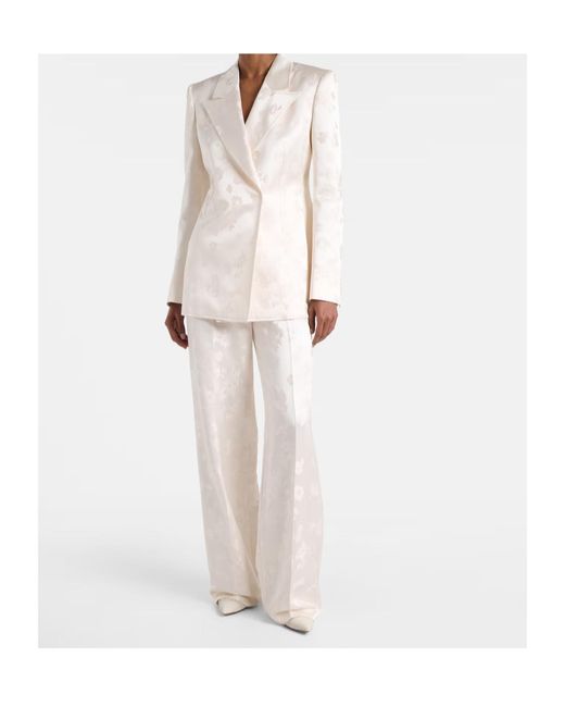 Gabriela Hearst White Long-Sleeved Suit Jacket