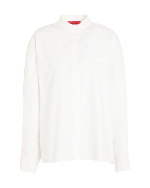 MAX&Co. White Long Sleeve Shirt