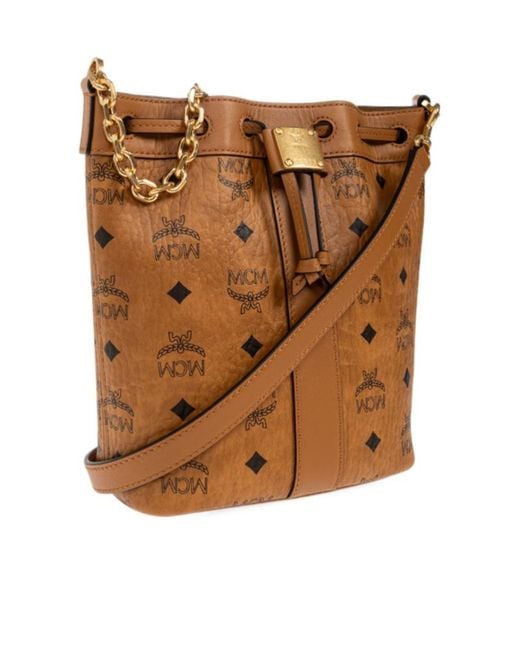 MCM Brown Dessau Shoulder Bag