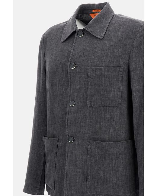 Barena Gray Single-Breasted Blazer for men