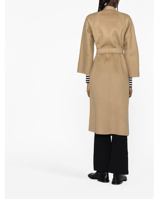 Max Mara Natural Belted Cashmere Trench Coat