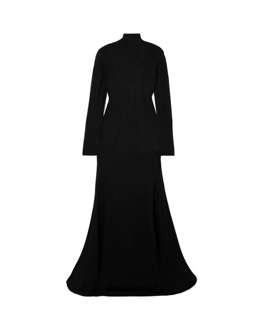 Tom Ford Black High-Necked And Long-Sleeved Dress