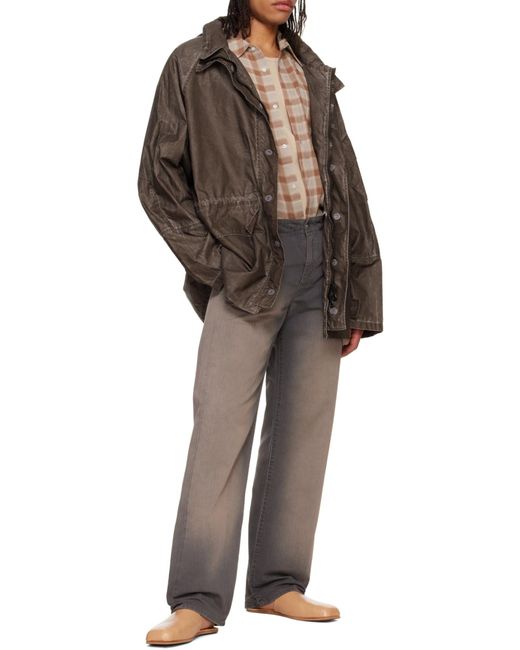 Our Legacy Brown Horizon Hooded Jacket for men