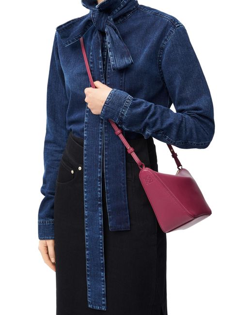 Loewe Purple Hammock Mini Hobo Bag