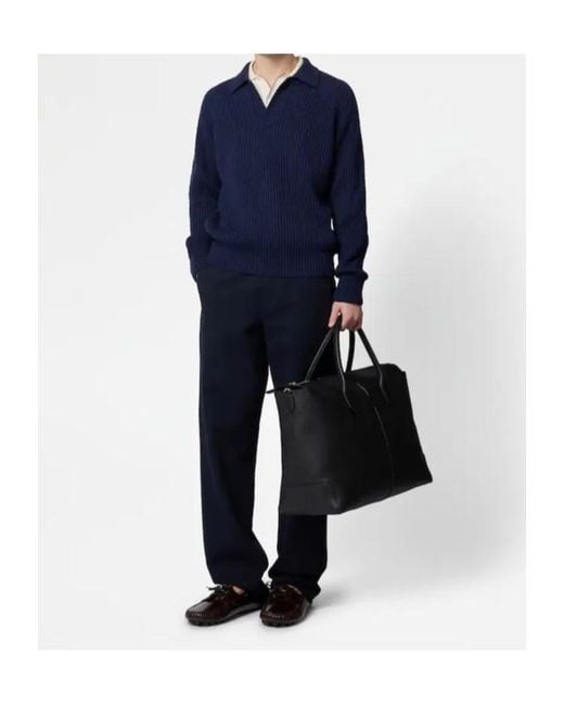 Tod's Blue Long-Sleeved Pullover for men
