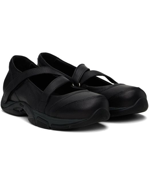 Our Legacy Black Sweetheart Cross-Strap Ballet Flats for men