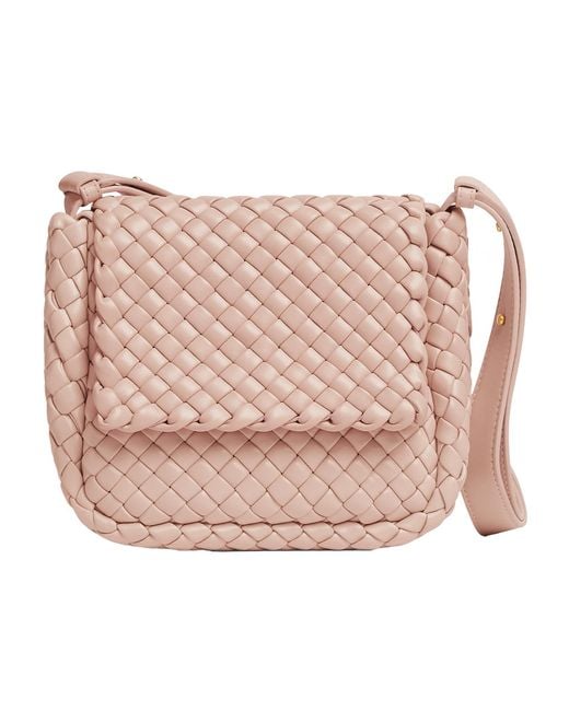 Bottega Veneta Pink Mini Cobble Shoulder Backpack