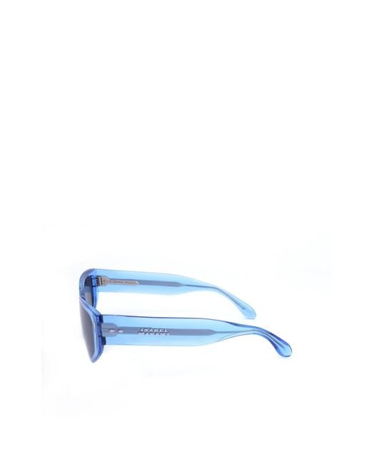 Isabel Marant Blue Geometric Frame Sunglasses