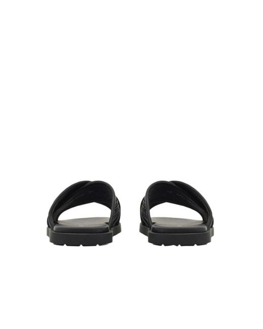 Ferragamo Black Ferragamo Gancini Sandals for men