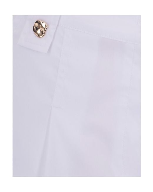 Liu Jo Purple Pleated Shorts