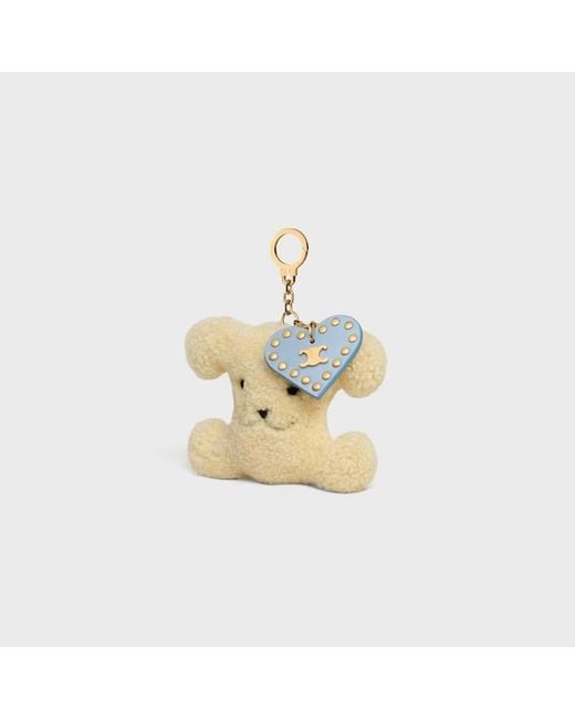 Céline White Triomphe Pom-Pom Charm
