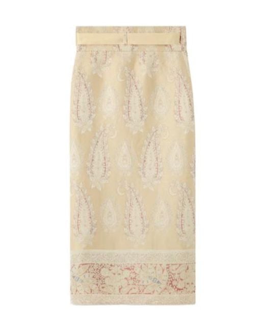 Loro Piana Natural Jenia Skirt