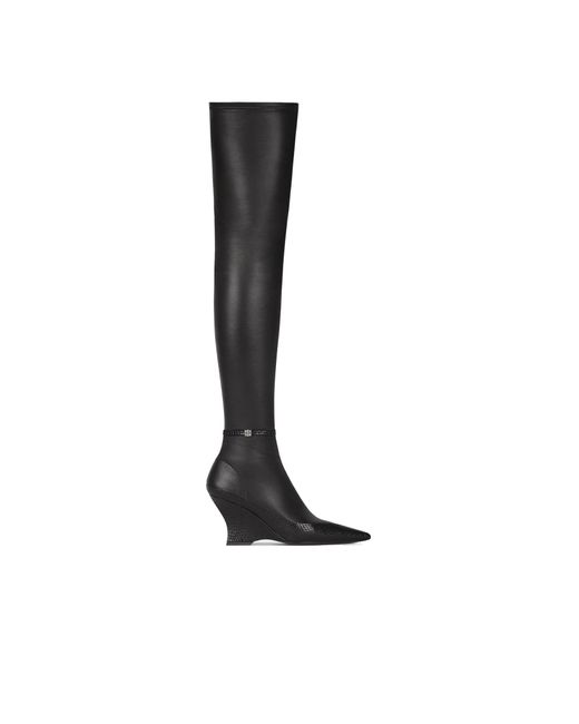 Givenchy Black Raven Over-The-Knee Boots