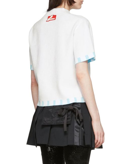 we11done White Printed T-Shirt