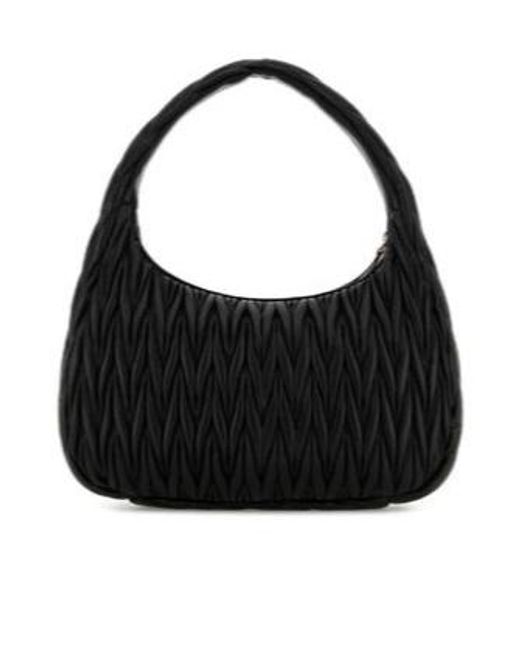 Miu Miu Black Logo Shoulder Bag