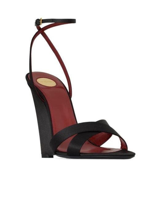 Saint Laurent Black Bibi Wedges