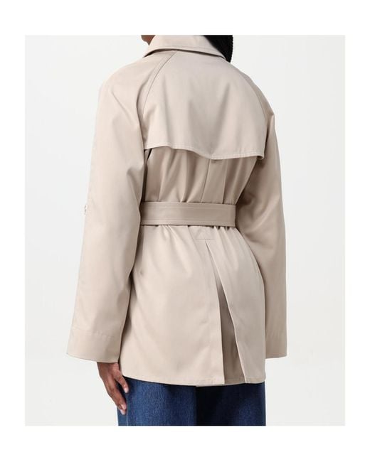 Fay Natural Double-Breasted Belted Coat