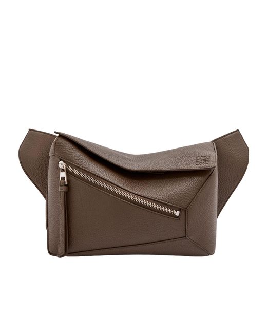 Loewe Gray Small Puzzle Bum Bag for men