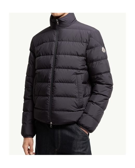 Moncler Gray Baudinet Stand-Collar Puffer Jacket for men