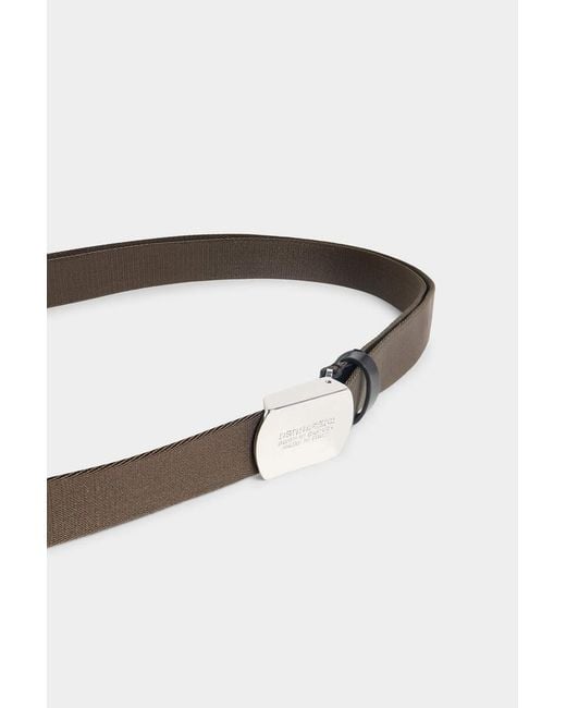 DSquared² White Logo Belt for men
