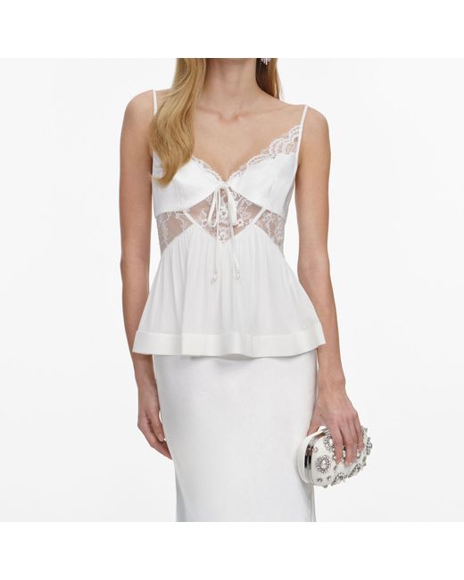 Self-Portrait White Lace Dress