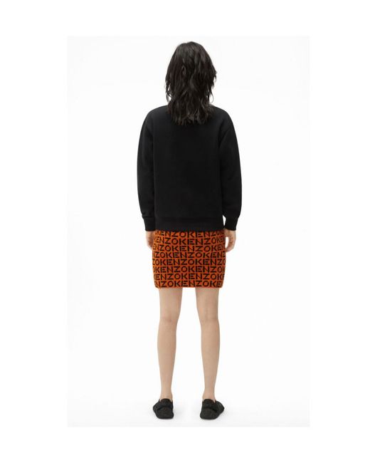 KENZO Blue Logo Printed Crewneck Sweatshirt