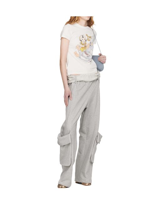 OPEN YY Gray Rolled-Up Athletic Cargo Pants
