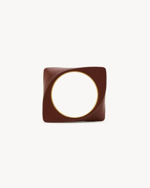 Saint Laurent Brown Logo Bracelet