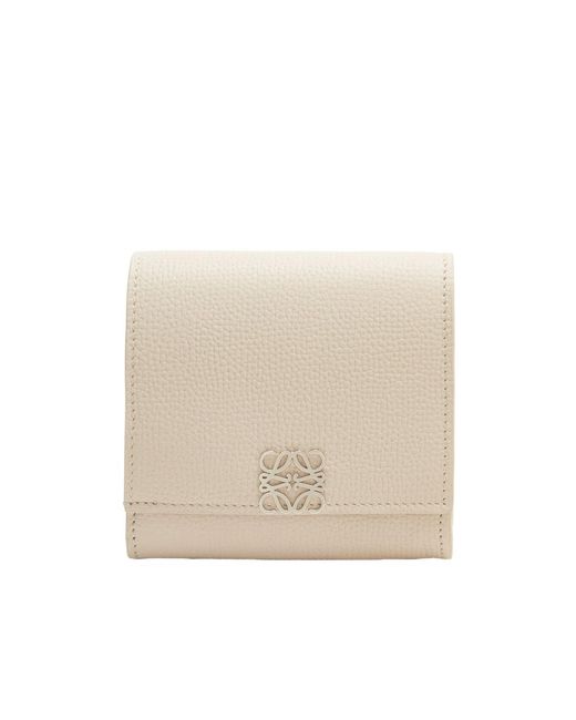 Loewe Natural Anagram Compact Flap Wallet