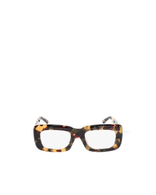 The Attico White Full-Rimmed Plano Lenses for men