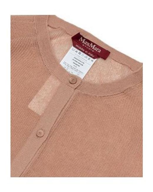 Max Mara Brown Long-Sleeved Sweater