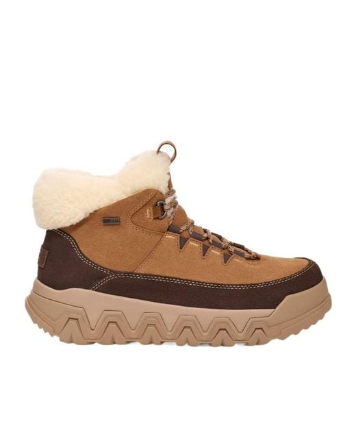 Ugg Brown Terretrail Cozy Lace-Up Boots