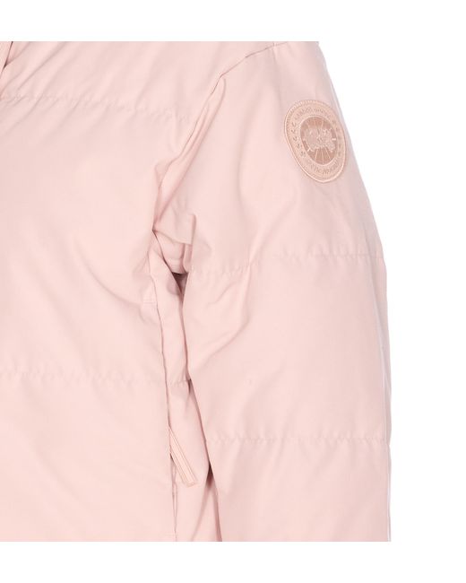 Canada Goose Pink Grandview Cropped Quilted Arctic-Tech Jacket