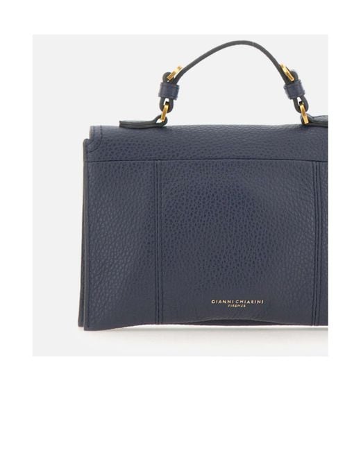 Gianni Chiarini Blue Vicky Top Handle Shoulder Bag